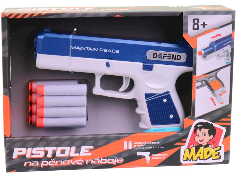 Pistole se softovými náboji, 8 ks
