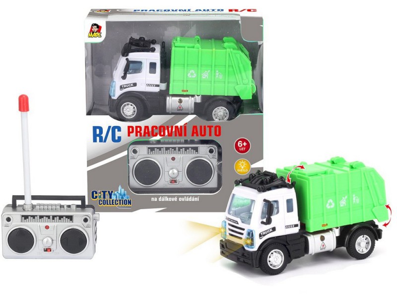 08449 - Auto popelářské na dálkové ovládání, 12 x 7 x 6 cm