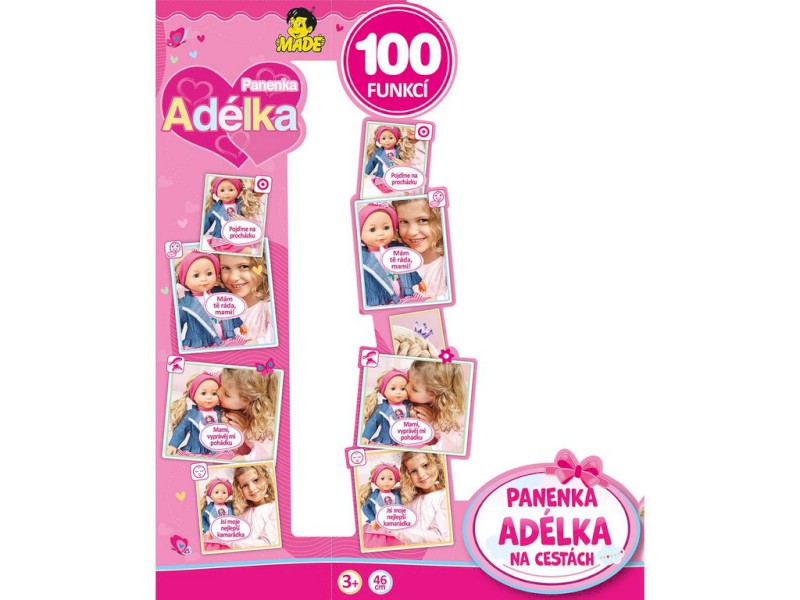 08467 - Panenka Adélka 100 větá , 42 cm