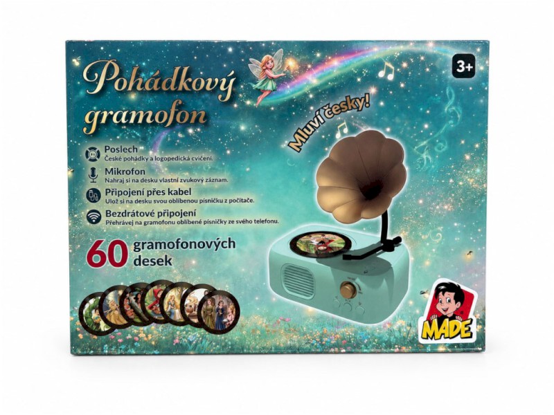 MaDe Kouzelný gramofon – 60 disků s pohádkami, písničkami a zvuky CZ