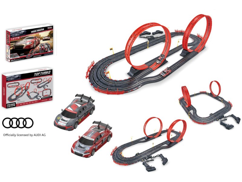 Autodráha s licení Audi, 560 cm, s USB napájecím kabelem