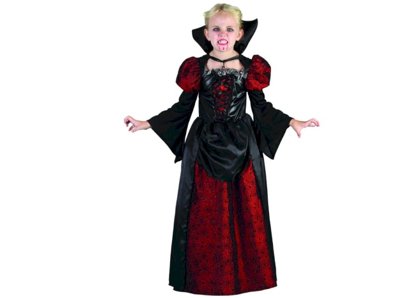09176 - Šaty na karneval - upírka, 130 - 140 cm