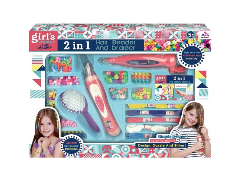 12406 - Souprava korálků k zaplétání do vlasů