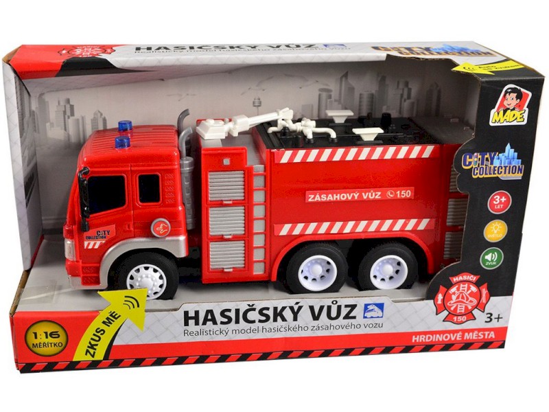 MaDe Auto požární cisterna, 11 x 26 x 8 cm