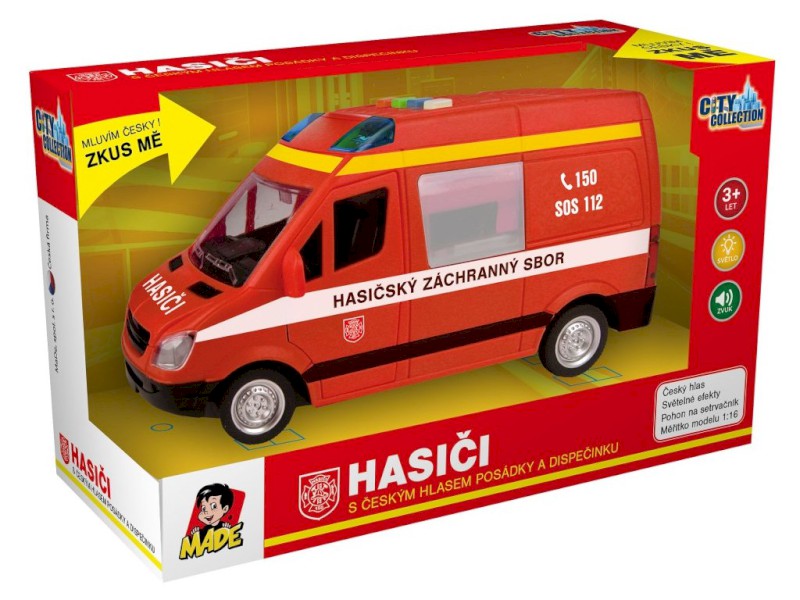 MaDe Hašičská dodávka na setrvačník se zvukem