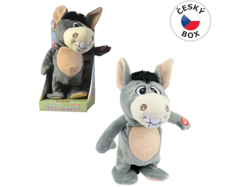 04260 - Oslík opakující a chodící 22 cm