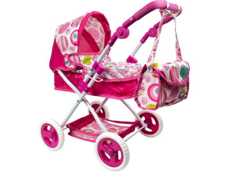 17185 - Kočárek s taškou, 41,5 x 11,5 x 65,5 cm