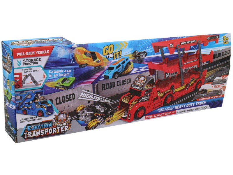 15857 - Auto nákladní, přepravní, 6 aut, 45 cm