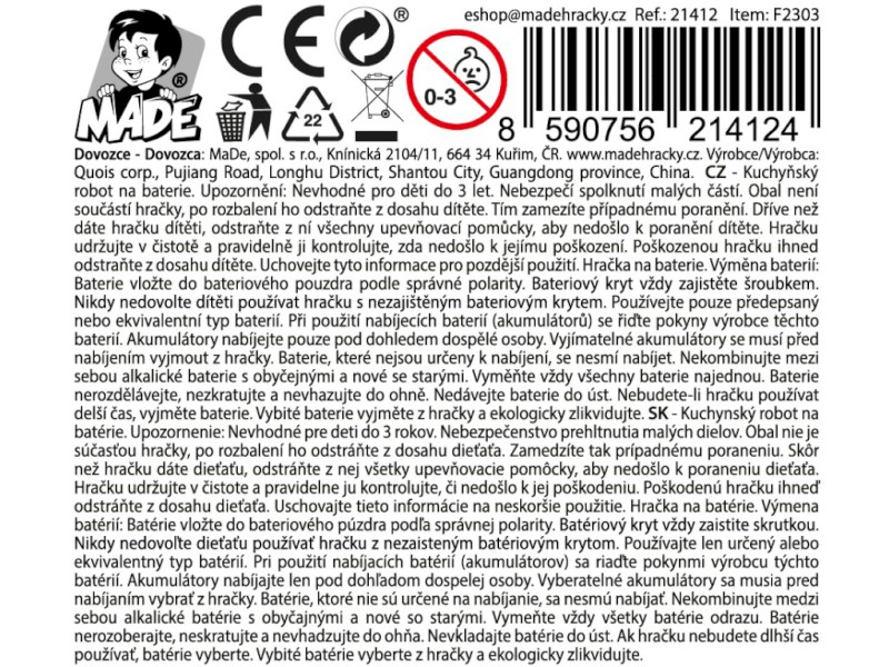 21412 - Kuchyňský robot na baterie