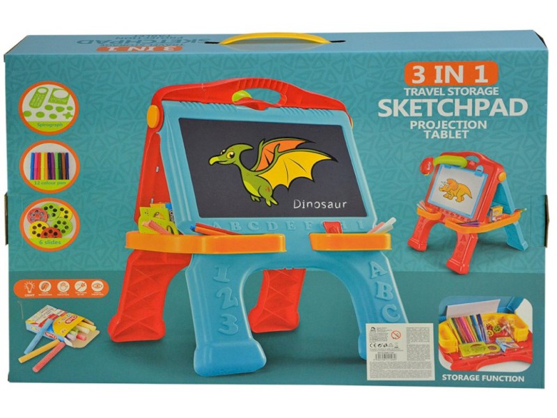 11108 - Tabulka 3 v 1 kreslící s projektorem , 40 cm, na baterie