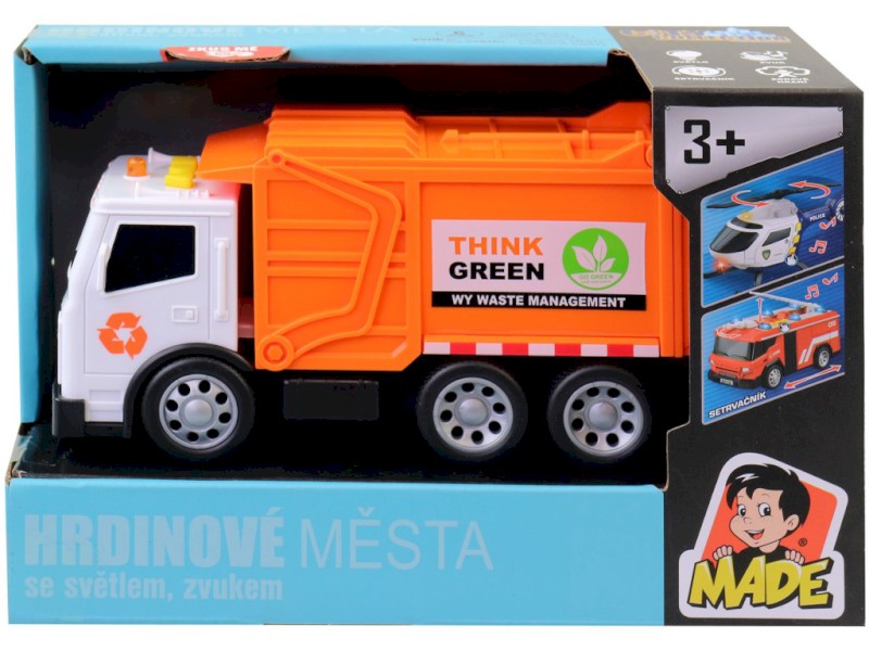 Auto popeláři, na baterie, světlo, zvuk