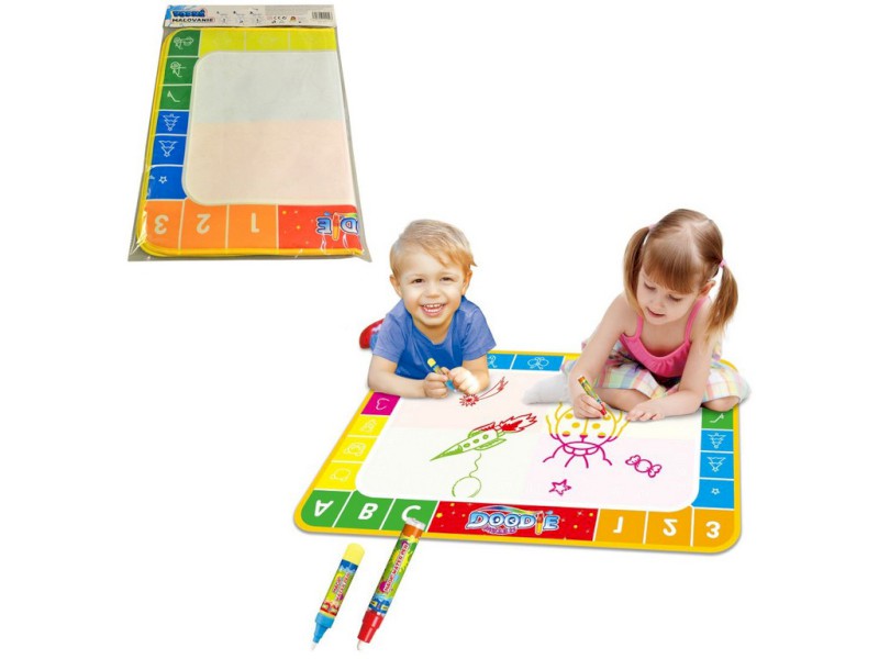 10909 - Kouzelné malování vodou - písmena a číslice, 74 x 49 cm