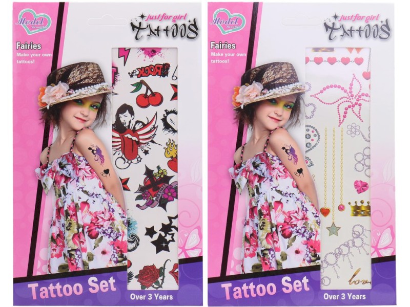 Tetování pro holky, 36 ks v display boxu