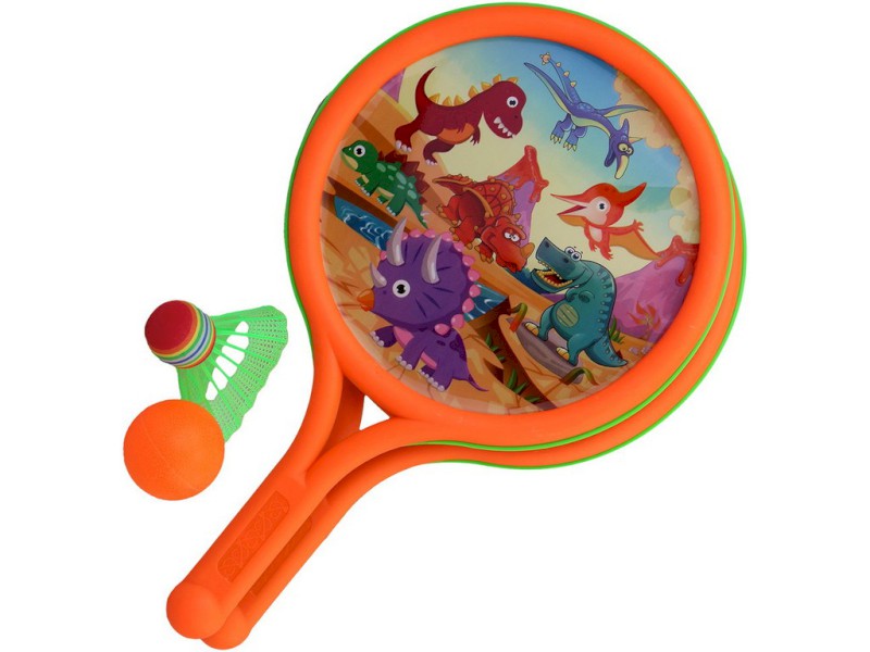 15039 - Rakety s míčkem a košíkem, 38,5  x 23 cm