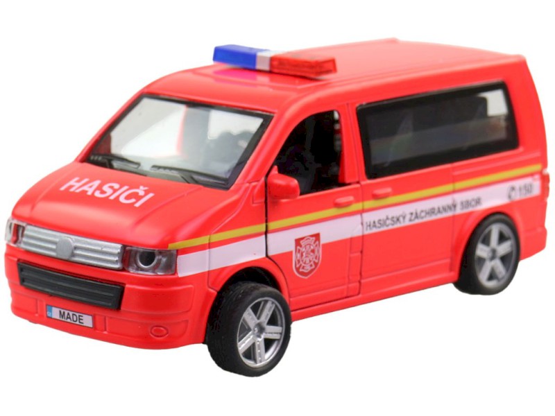 Auto, hasičská dodávka, CZ design i box