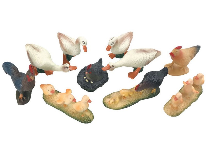 07549 - Zvířátka v tubě - farma, 5 - 8 cm, mobilní aplikace pro zobrazení zvířátek, 10 ks