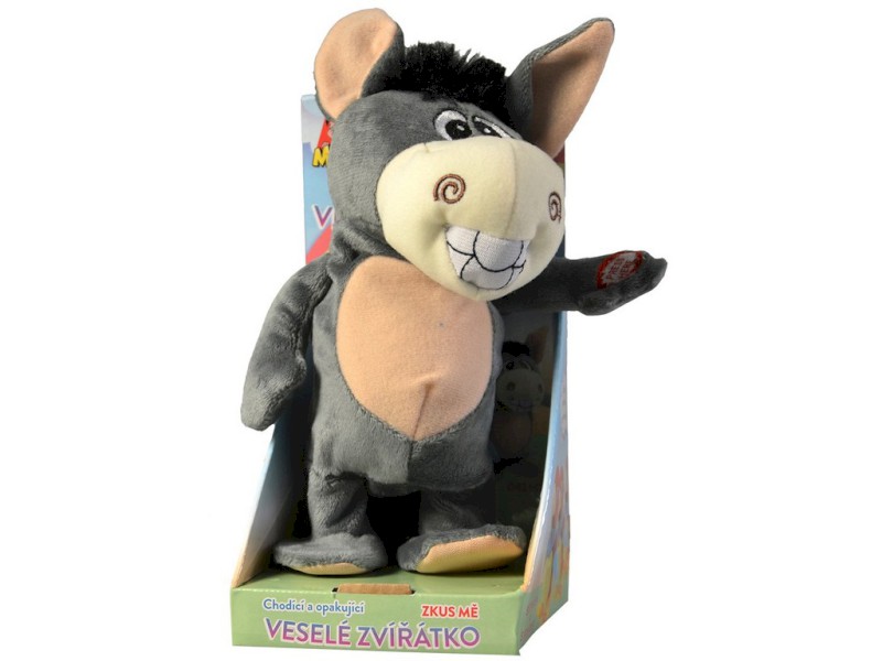 04260 - Oslík opakující a chodící 22 cm