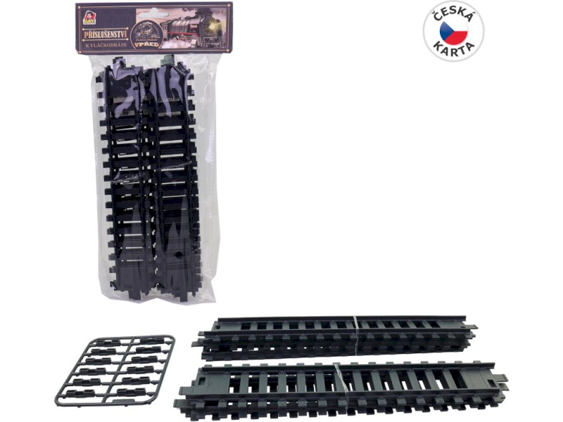 20537 - Koleje sada, 22 cm, rovný díl 6 ks, spojky