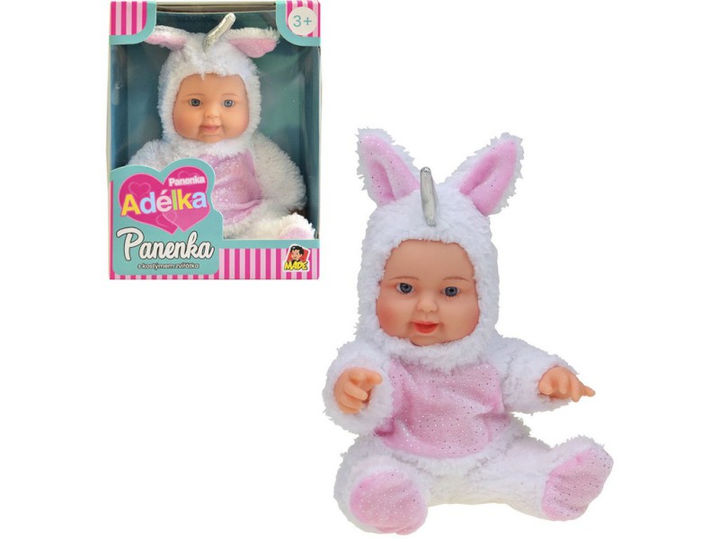 11641 - MaDe Panenka zvířátko, jednorožec 22,5 cm