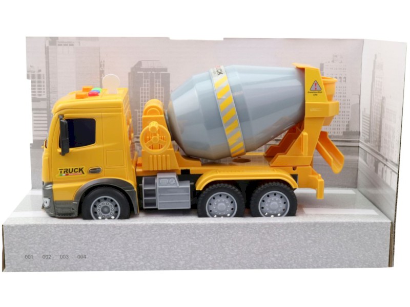 14446 - Auto domíchávač na setrvačník, na baterie, se světlem a zvukem, 25 x 8 x14 cm