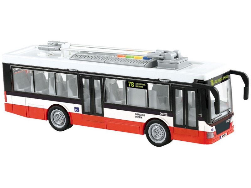 08517 - Trolejbus s českým hlasem, 7 x 10 x 28 cm