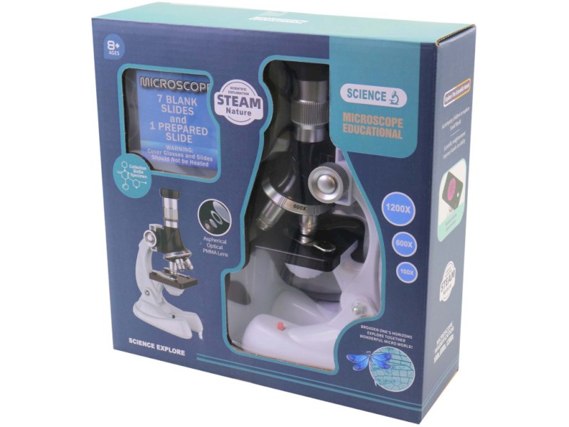 Mikroskop, 11,5 x 7,5 x 20,5cm