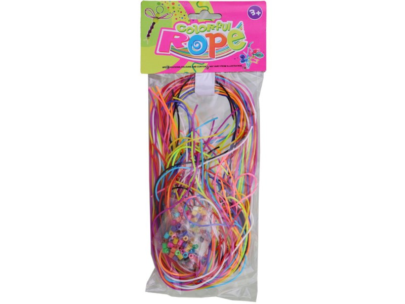 15668 - Provázky k zaplétání s doplňky, 80 cm