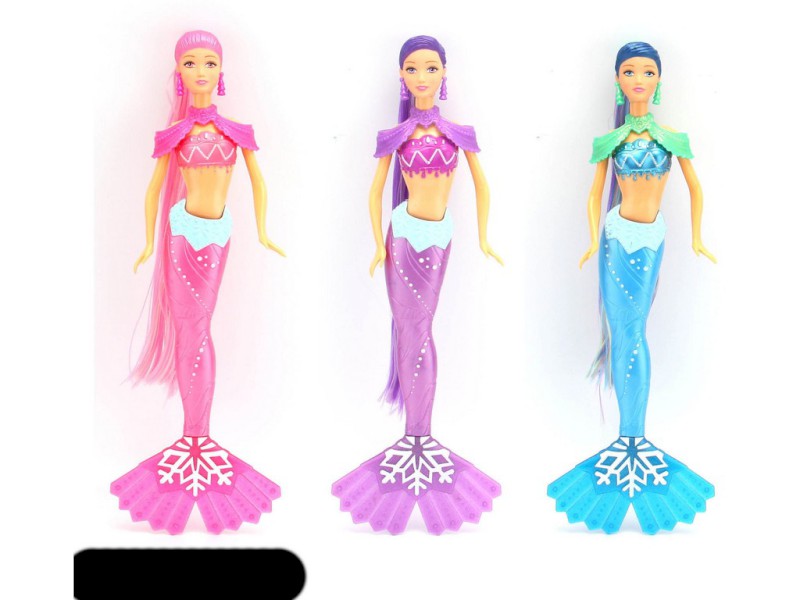 16828 - Panenka mořská panna v sáčku, 3 barvy 33 cm