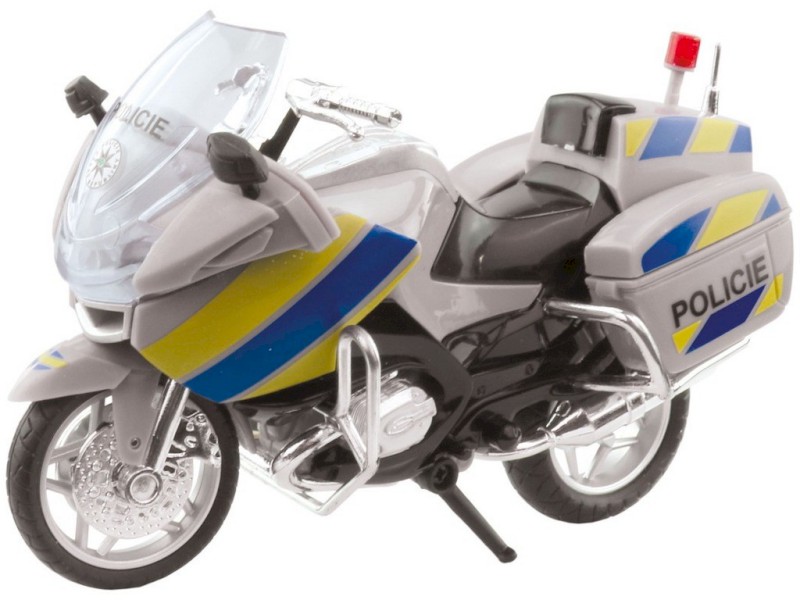 95807 - Motorka policejní kovová, 18 cm