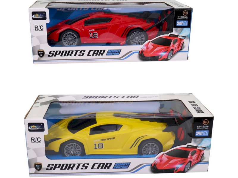 16651 - Auto na dálkové ovládání, kouř, světlo, 3 barvy