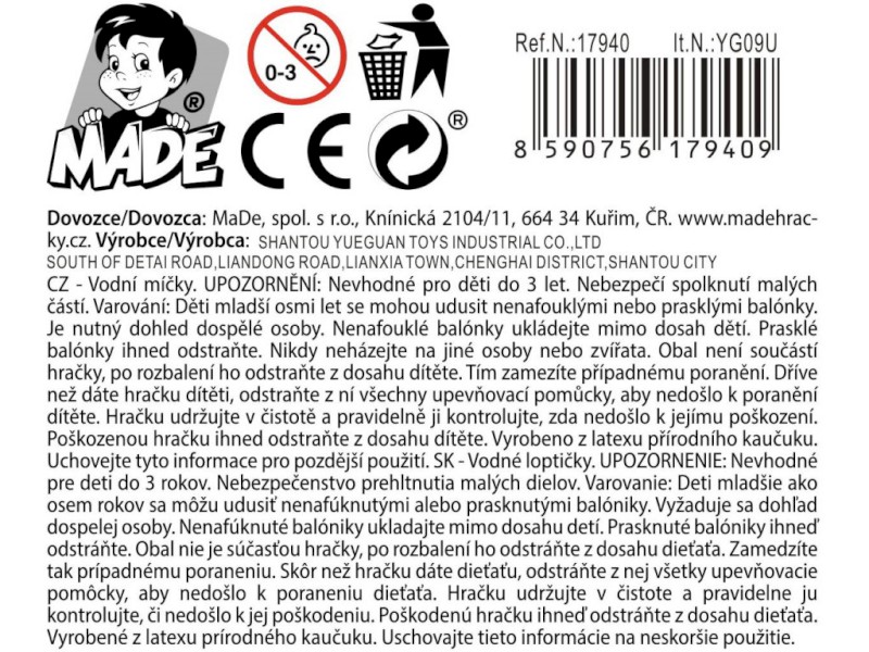 17940 - Vodní bomba 100 ks, 36 ks v display boxu,