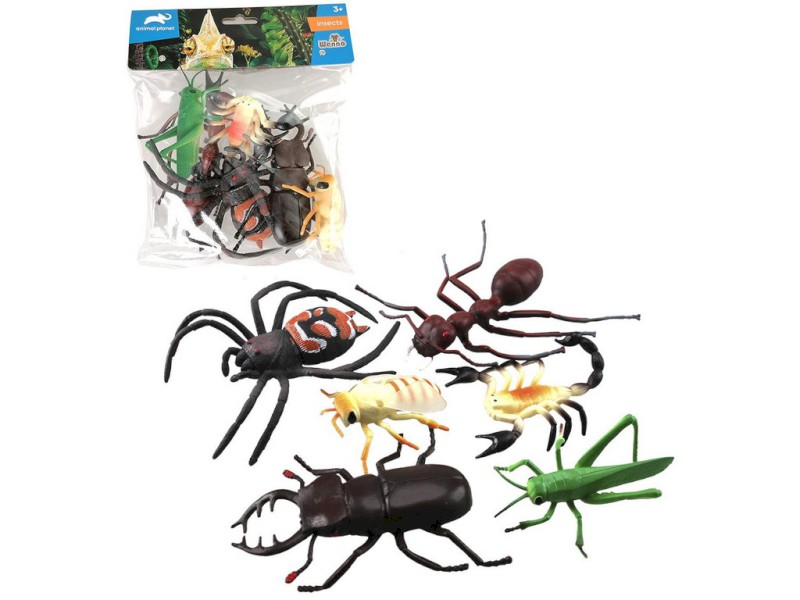 07518 - Zvířátka hmyz, 6 ks, 10 cm