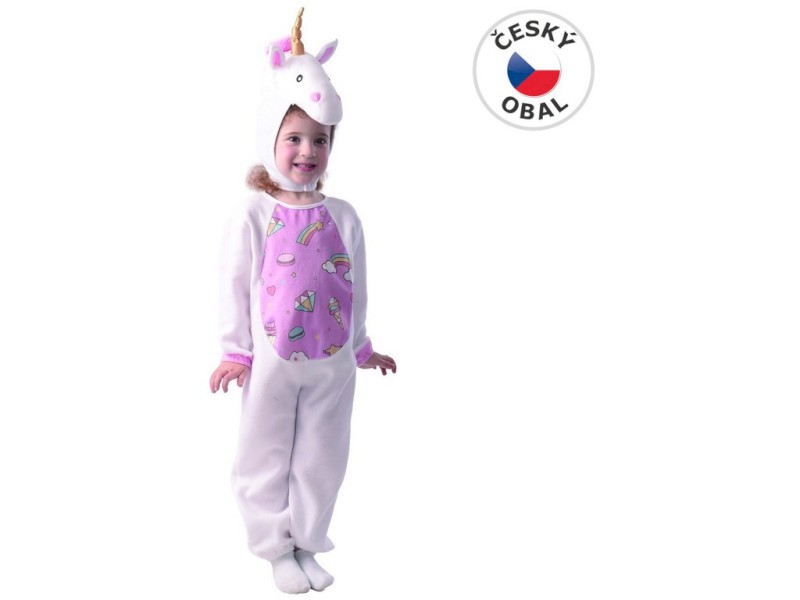 09743 - Šaty na karneval -  jednorožec, 80 - 92 cm