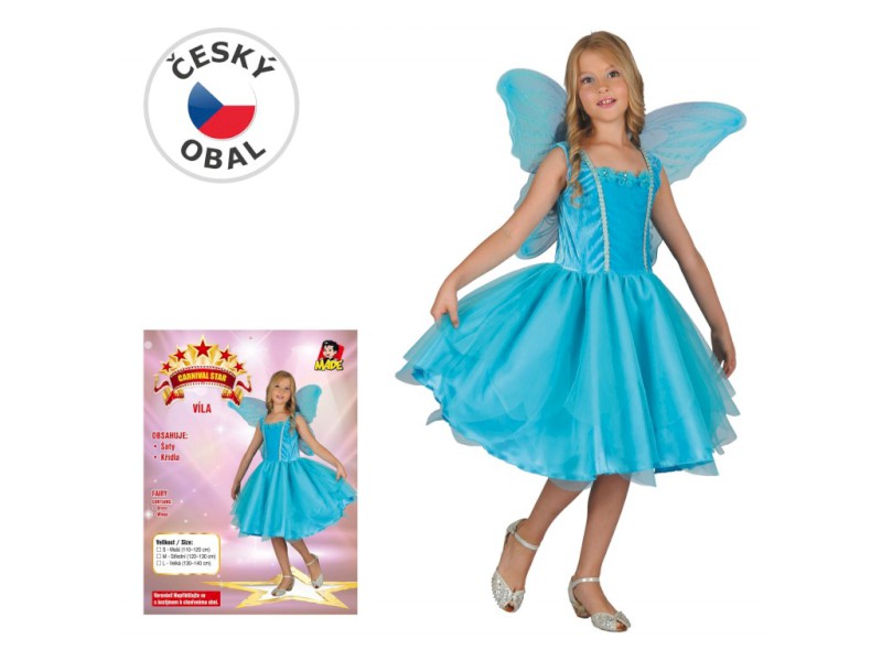 01808 - Šaty na karneval - víla, 130-140 cm