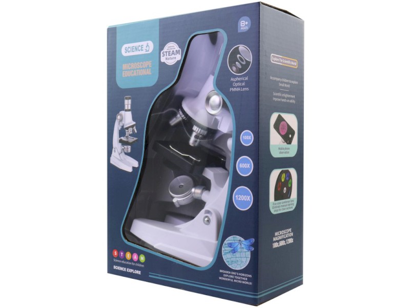 Mikroskop, 34,5 x 8,5 x 23,5cm