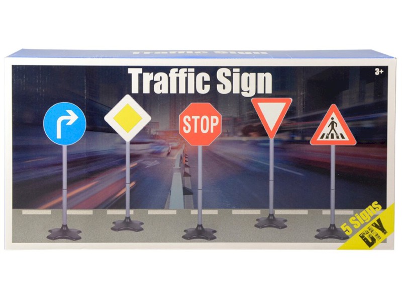 94313 - Dopravní značky 5 ks, 81x21x26cm