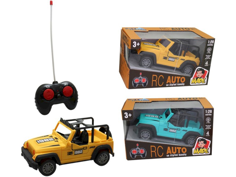 16114 - Auto jeep nadálkové ovládání, 1:28, 15 x 8 x 7,2 cm