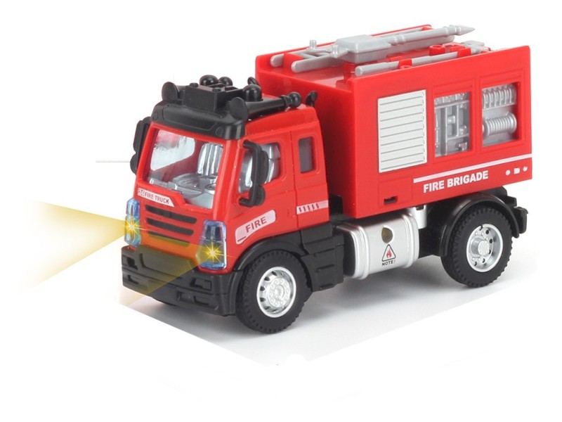 08450 - Auto hasičské na dálkové ovládání, 12 x 7 x 6 cm