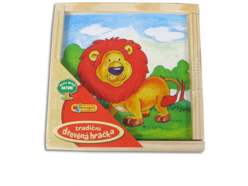 75994 - Kostky zvířátka 2 druhy, kostka 5cm