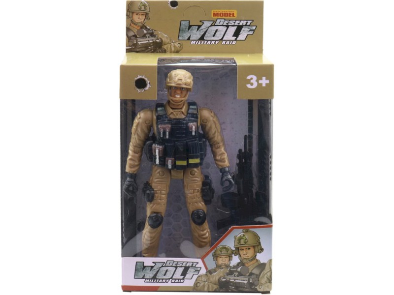 Figurka voják s příslušenstvím, 18 cm