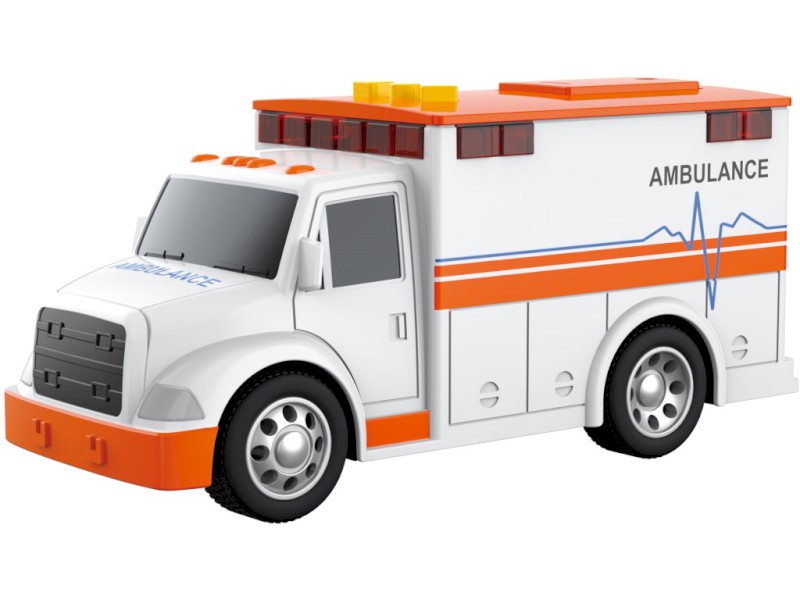 Auto ambulance, na baterie, světlo, zvuk