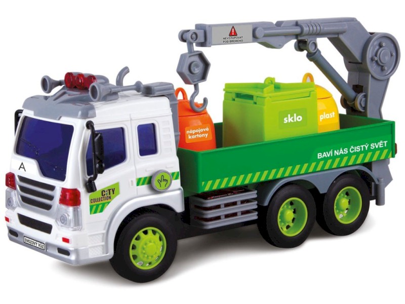 12575 - Auto popelářské na setrvačník, kontejnery na tříděný odpad