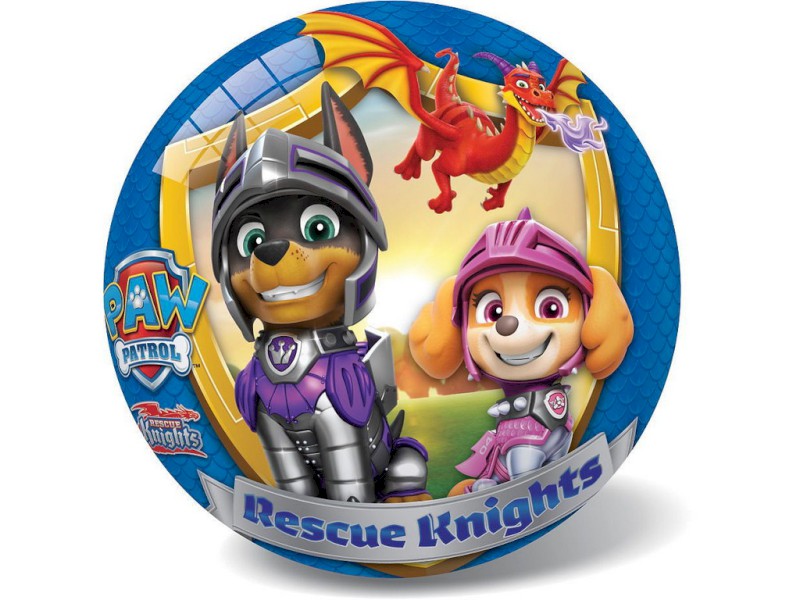 20205 - Míč Paw Patrol - Rescue knights, 14 cm