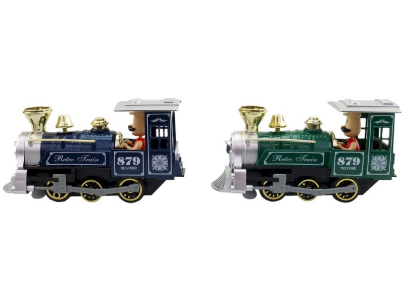 14342 - Lokomotiva  se světlem a zvukem, na baterie   15 x 4,5 x 7,5 cm