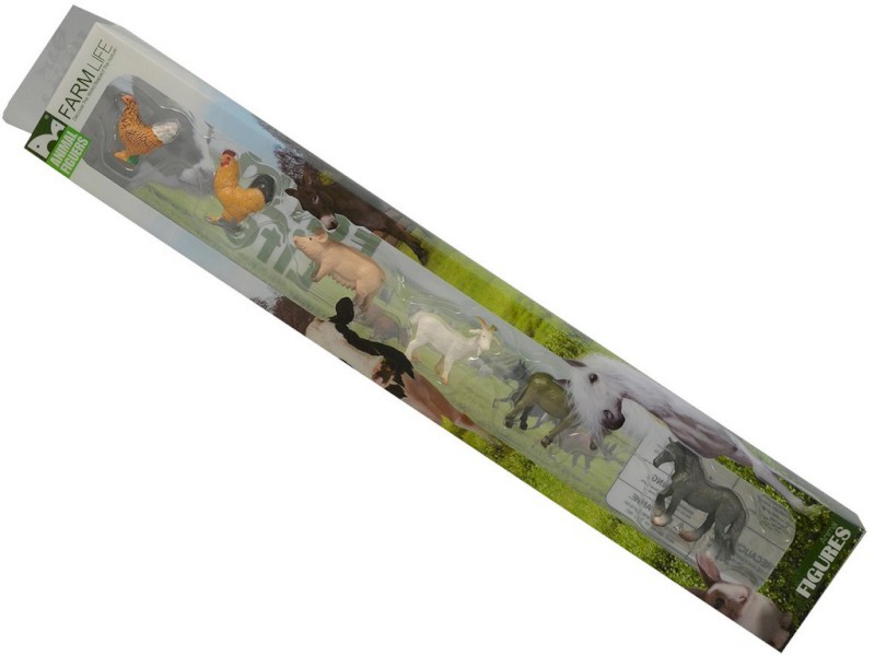 07314 - Zvířátka v boxu domácí,6ks 46x7cm