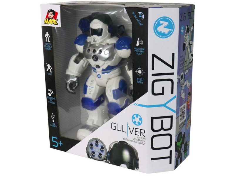 01788 - MaDe Robot policejní Guliver, 22 funkcí, modrá