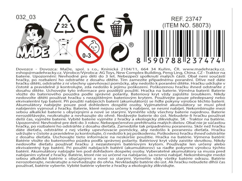 Traktor pracovní, s bateriemi