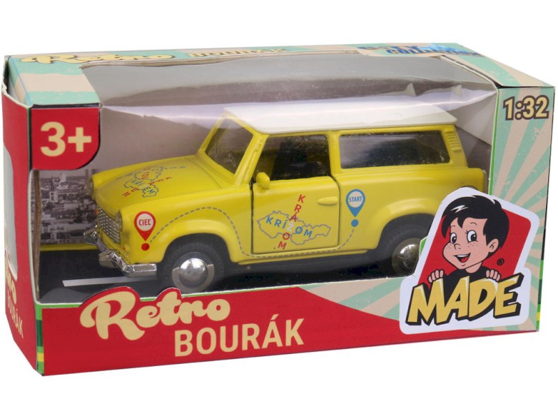 Auto Trabant combi, kovový, 12 cm