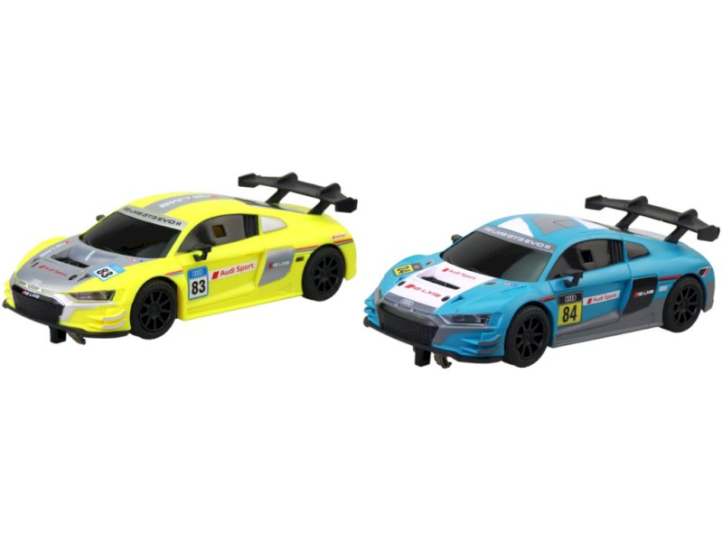 Náhradní autíčka k autodráze s licencí Audi, v sáčku, 2ks