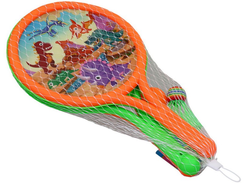 15039 - Rakety s míčkem a košíkem, 38,5  x 23 cm